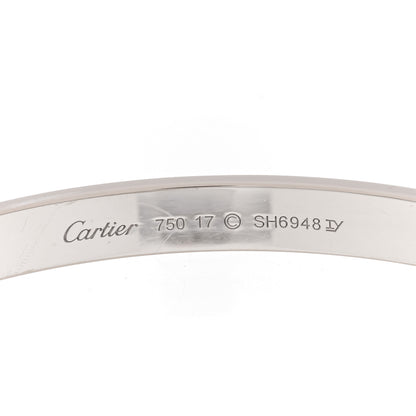 Cartier 18K White Gold LOVE Bracelet 17 3 of 7
