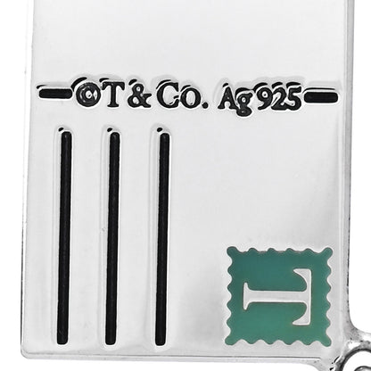 Tiffany Sterling Silver Enamel Paris Postcard Charm Blue 4 of 5
