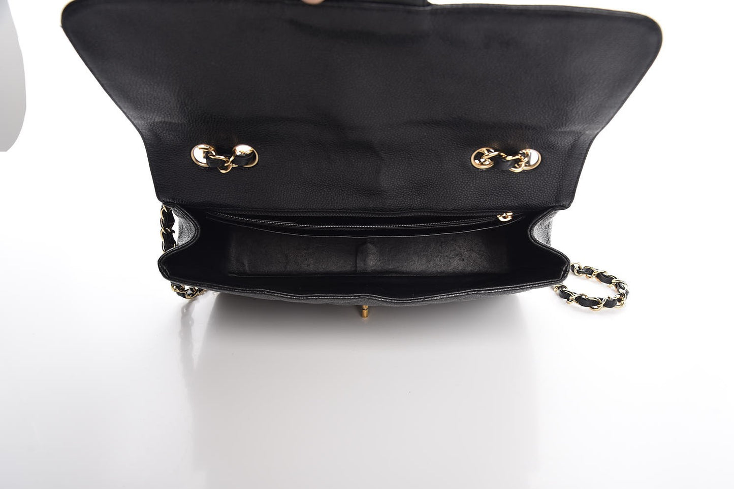 Caviar Quilted Jumbo Single Flap Black