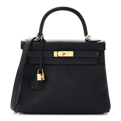 Hermes Togo Kelly Retourne 28 Bleu Nuit 1 of 10