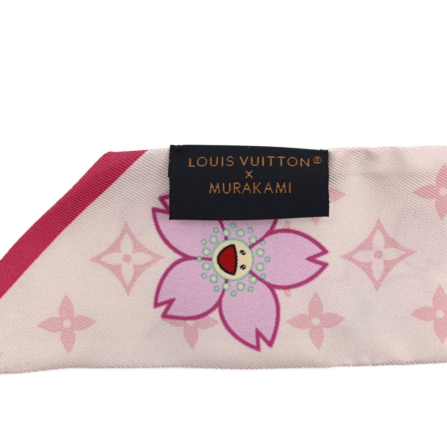 LV X TM Silk Monogram Cherry Blossom BB Bandeau Pink