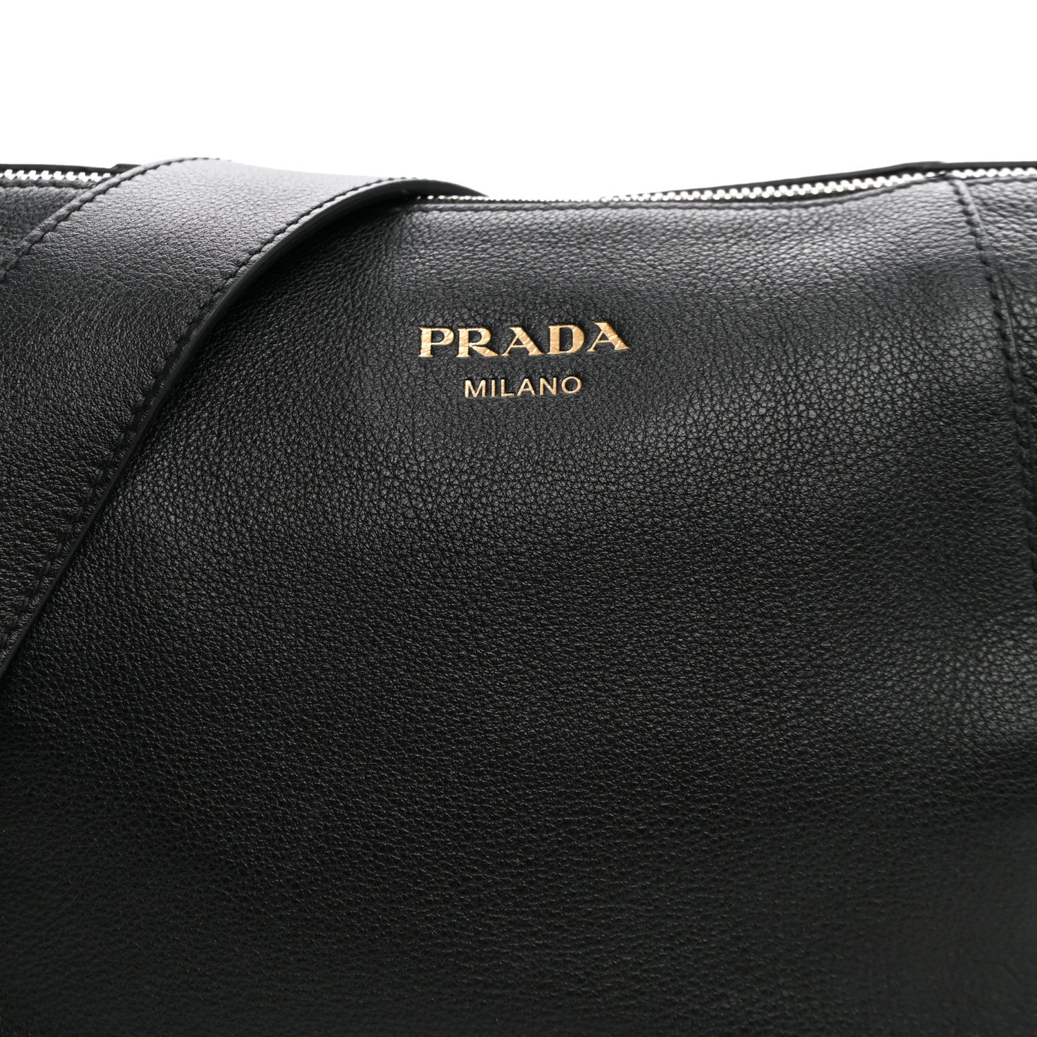 Prada Vitello Daino Messenger Bag Black 7 of 9