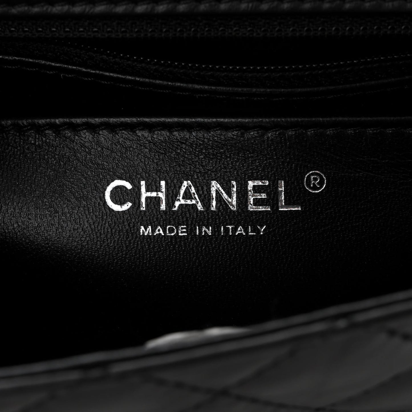 Aged Calfskin Quilted 2.55 Reissue Mini Flap So Black