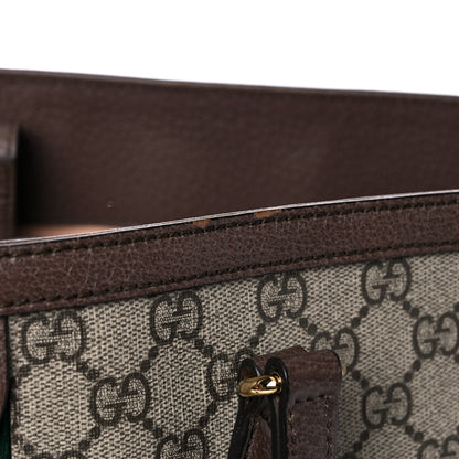 Gucci GG Supreme Monogram Medium Ophidia Shopping Tote Brown 15 of 19