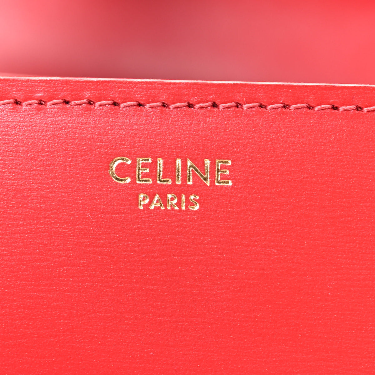 Celine Box Calfskin Medium Classic Box Flap Bag Red 6 of 11