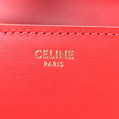 Celine Box Calfskin Medium Classic Box Flap Bag Red 6 of 11