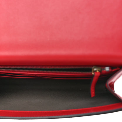 Gucci GG Supreme Monogram Mini Peony Pearly Clutch Red 5 of 8
