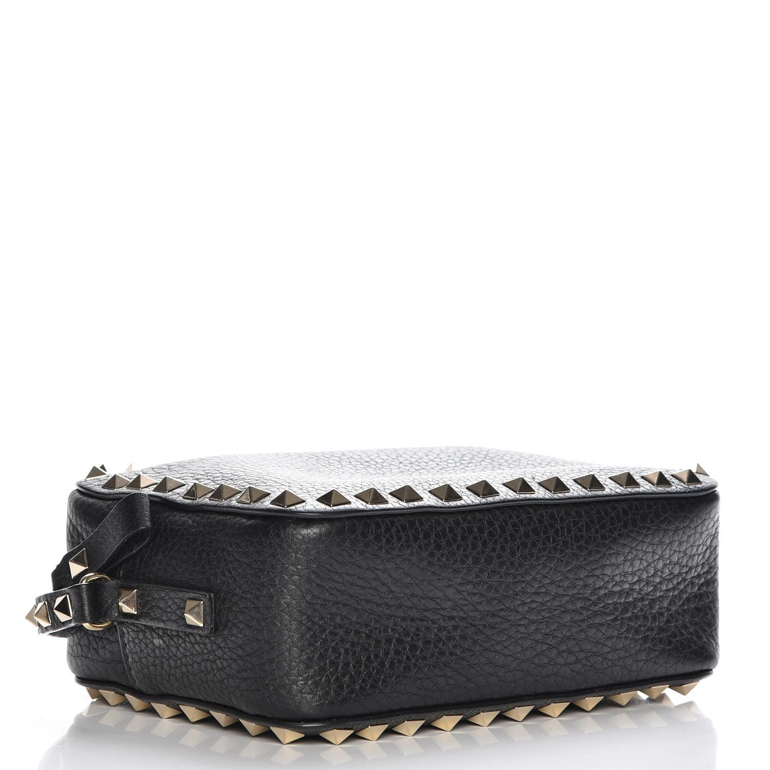 Valentino Garavani Grained Calfskin Rockstud Camera Crossbody Bag Black 4 of 6
