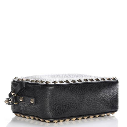 Valentino Garavani Grained Calfskin Rockstud Camera Crossbody Bag Black 4 of 6