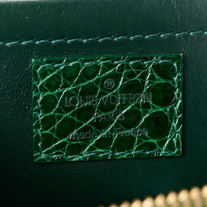 Louis Vuitton Monogram Velours Alligator Gracie MM Green 6 of 11