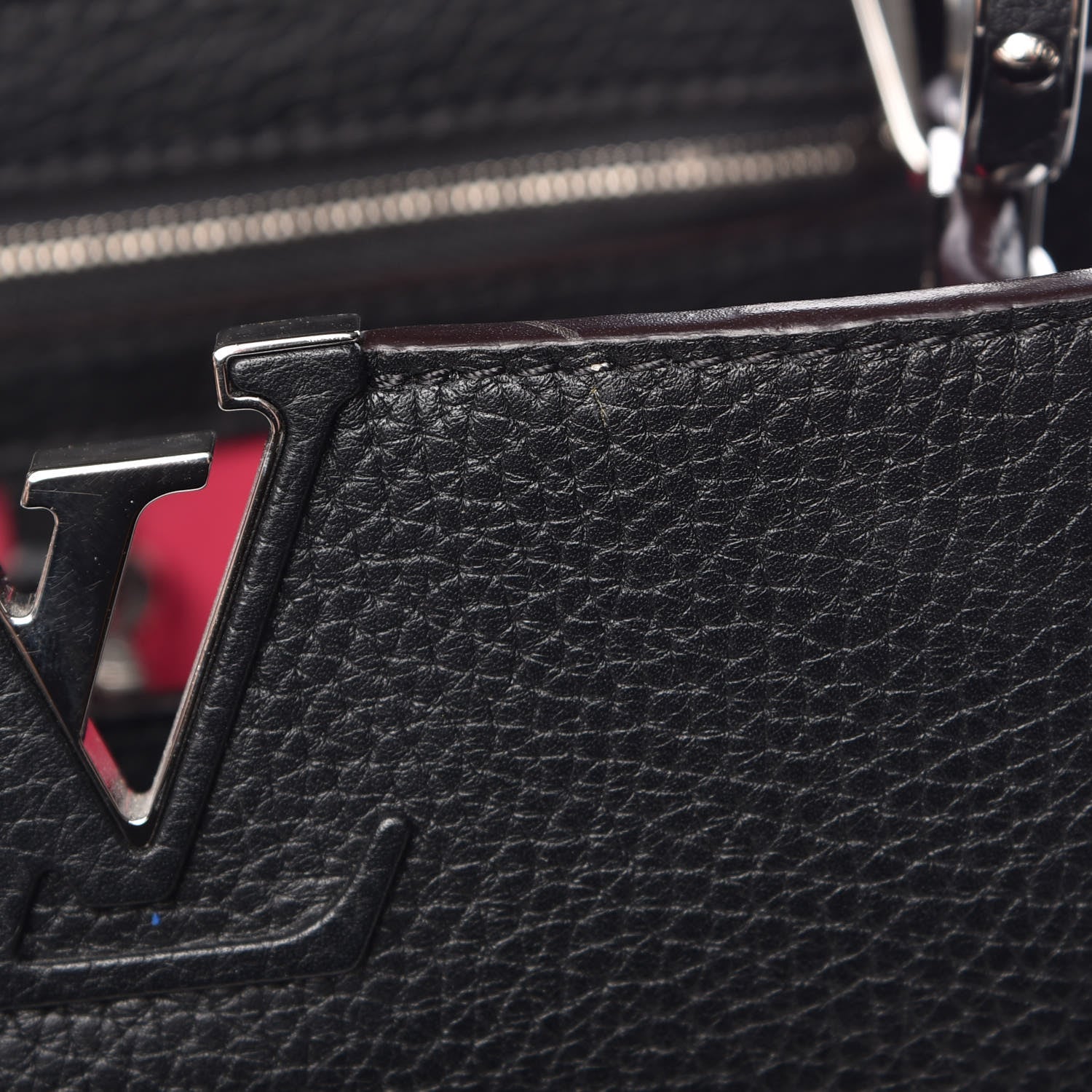 Louis Vuitton Taurillon Capucines BB Black 7 of 9