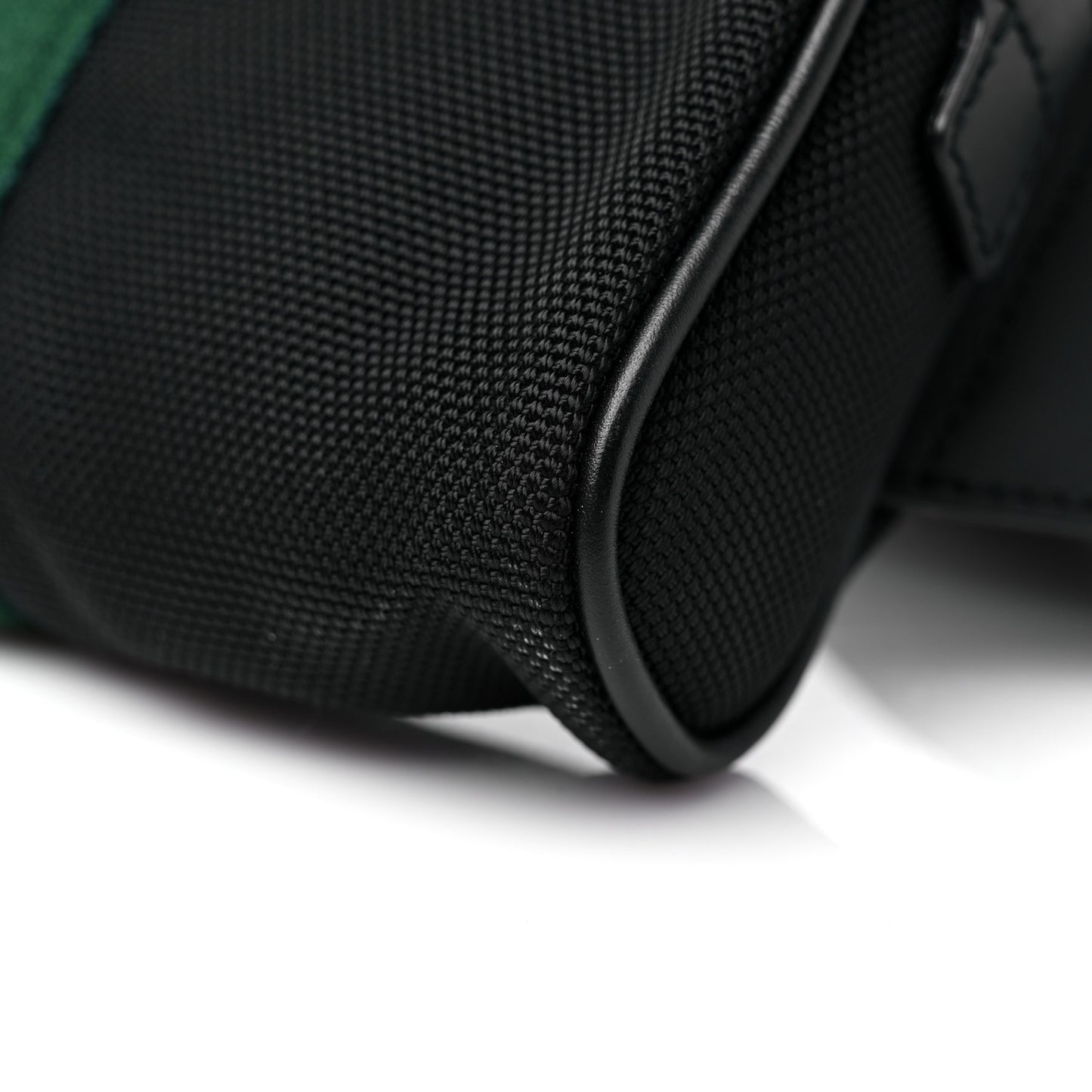 Canvas Web Slim Belt Bag Black