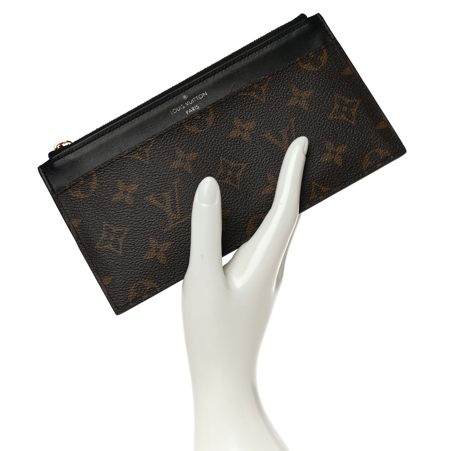 Monogram Slim Purse Black