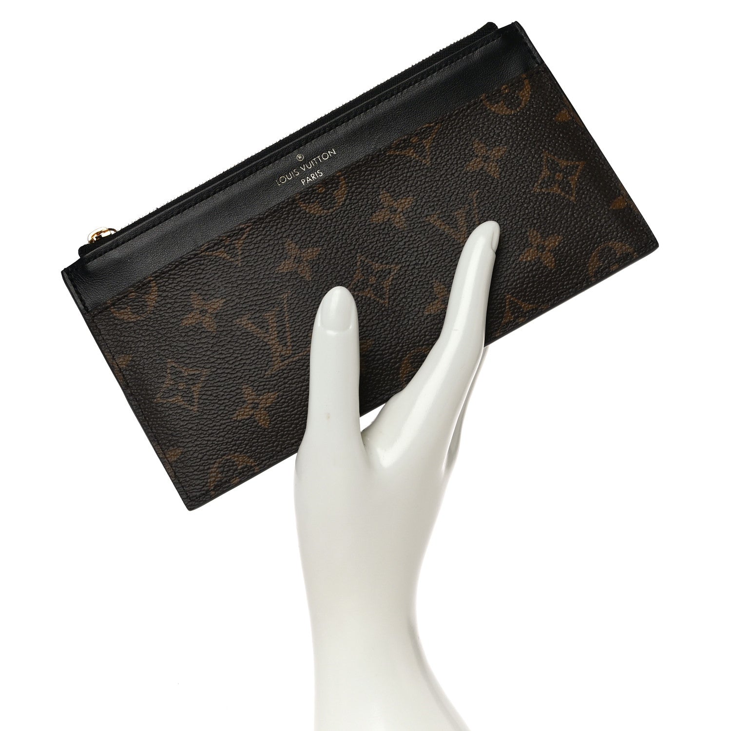 Louis Vuitton Monogram Slim Purse Black 2 of 11