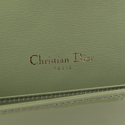 Christian Dior Patent Cannage Lady Dior Chain Wallet Dusty Jade 7 of 10