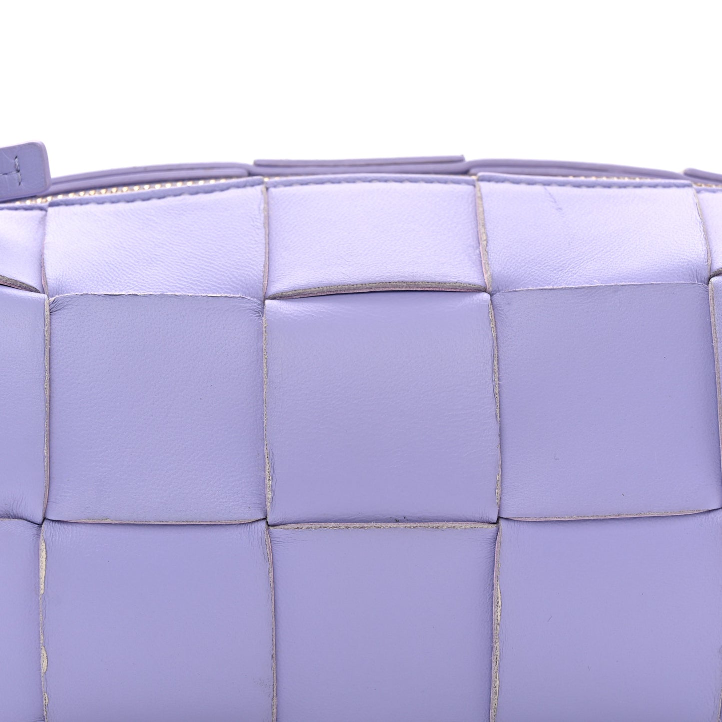Lambskin Maxi Intrecciato Small Brick Cassette Bag Wisteria