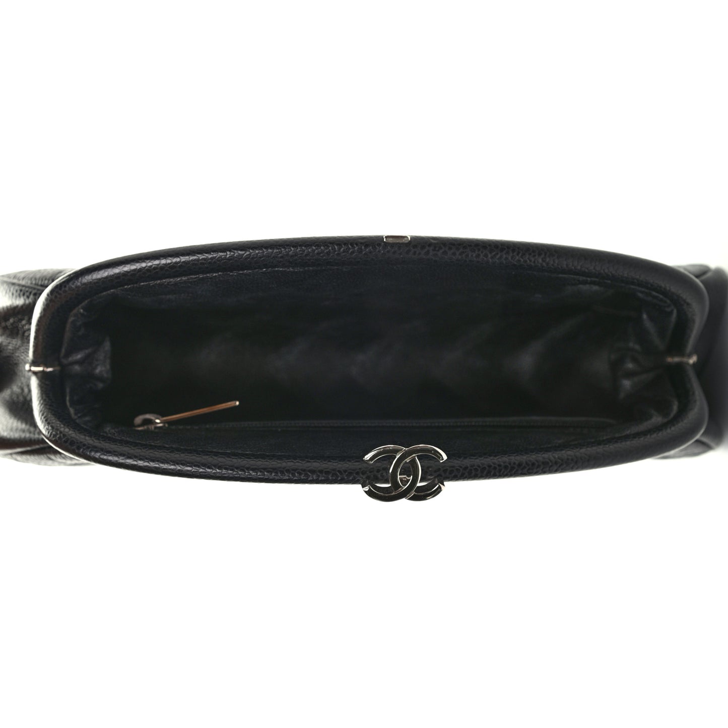 Caviar Quilted Timeless Clutch Black