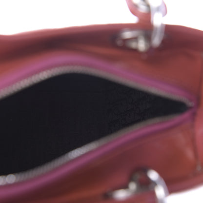 Christian Dior Patent Cannage Medium Lady Dior Pink 5 of 15