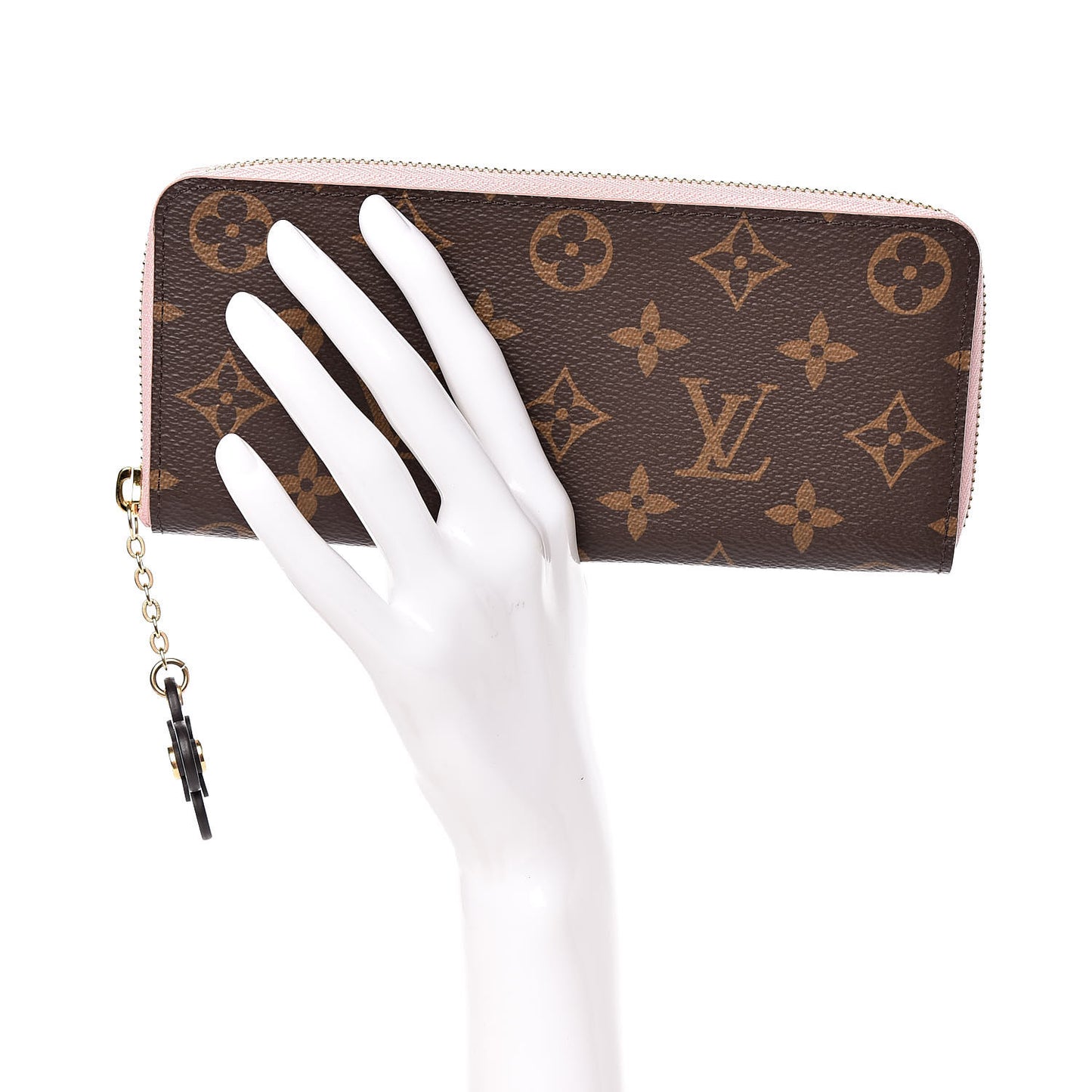 Monogram Blooming Flowers Clemence Wallet Rose Ballerine