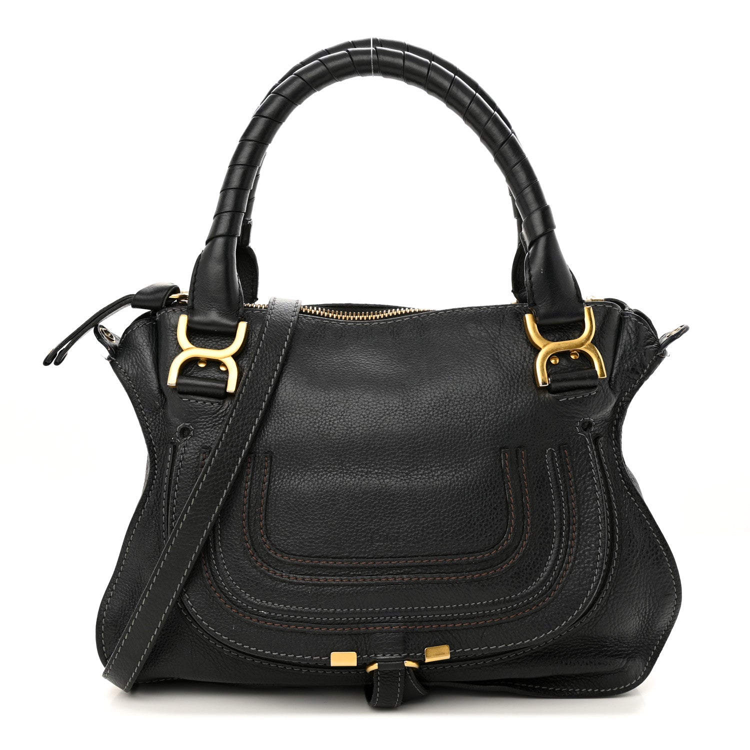 Chloe Calfskin Medium Marcie Satchel Black 1 of 23