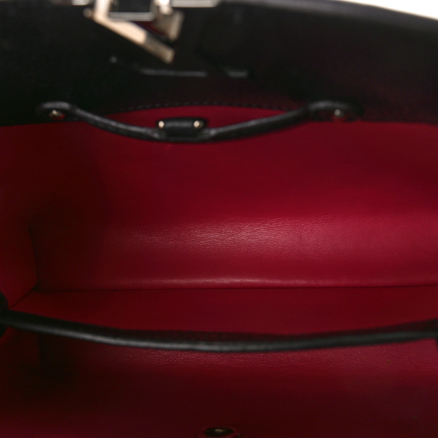 Louis Vuitton Taurillon Snakeskin Capucines BB Black 5 of 8