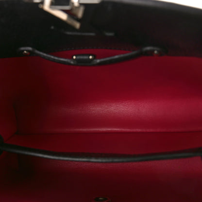 Louis Vuitton Taurillon Snakeskin Capucines BB Black 5 of 8