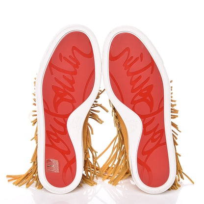Christian Louboutin Suede Frangine Crosta Flat Sneakers 37.5 Full Moon 7 of 16