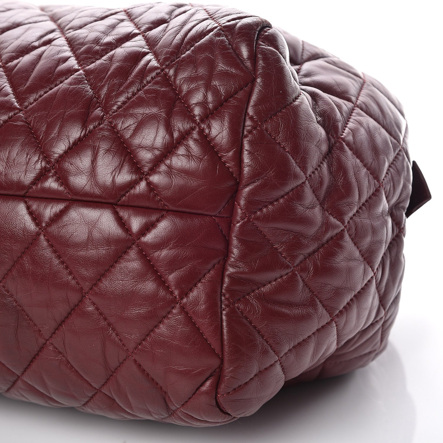 Chanel Lambskin Coco Cocoon Bowler Burgundy 16 of 16