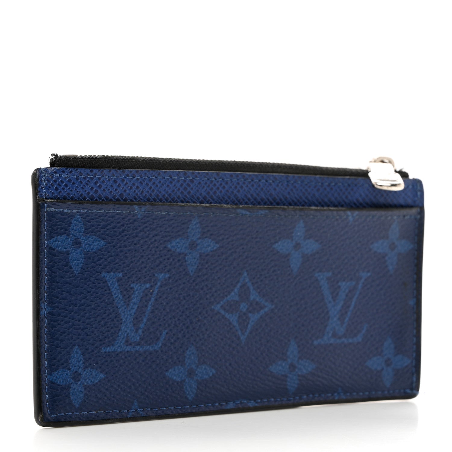 Louis Vuitton Monogram Taiga Coin Card Holder Cobalt 3 of 11