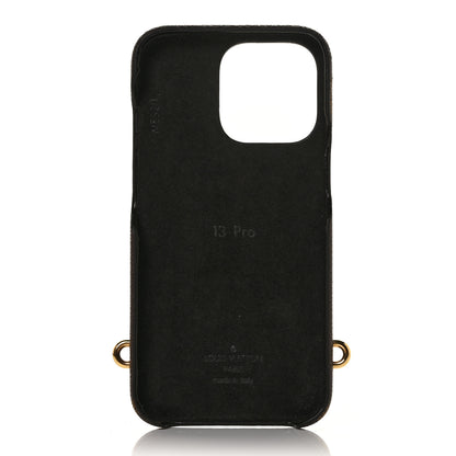 Louis Vuitton Monogram Bumper On Strap iPhone 13 Black 6 of 8