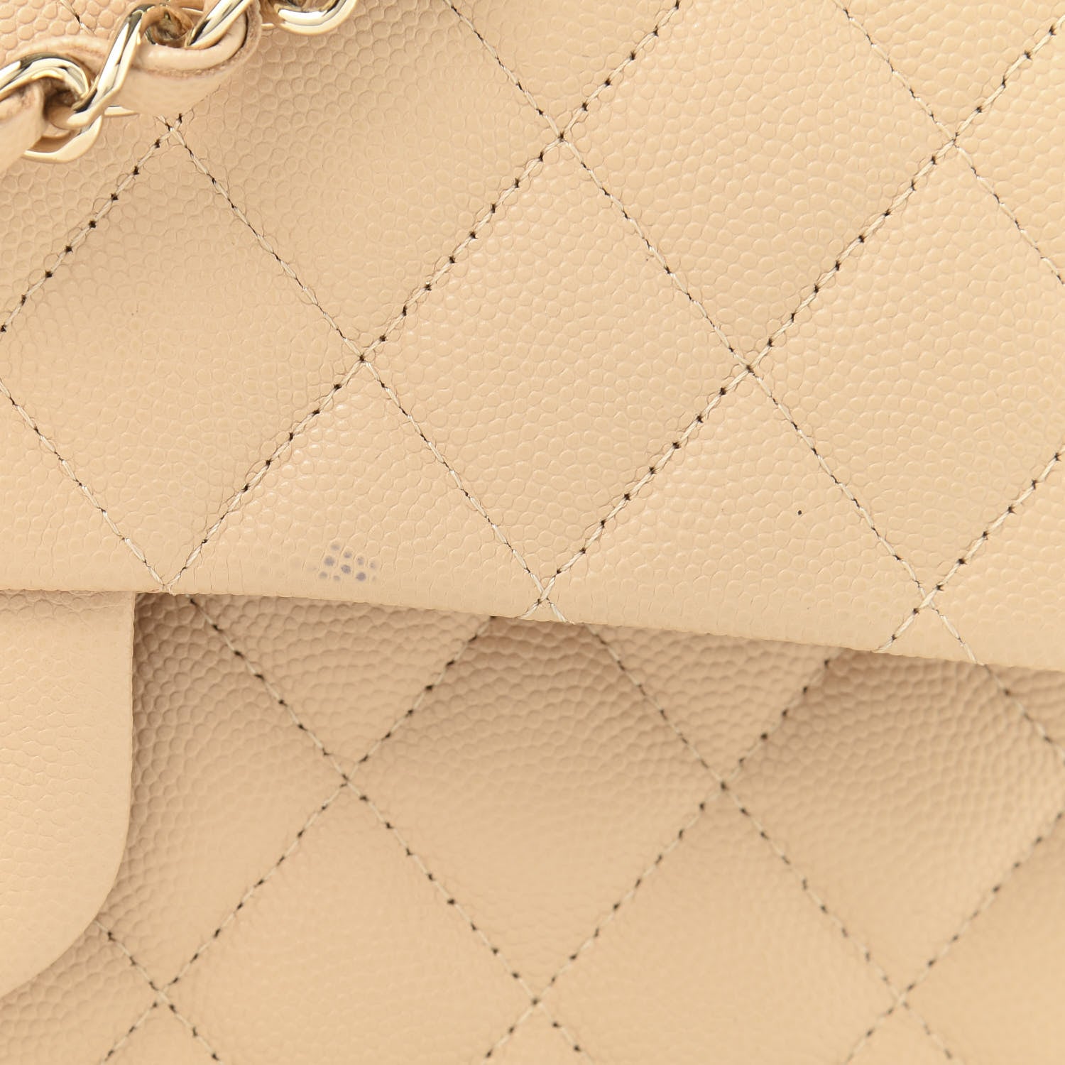 Chanel Caviar Quilted Medium Double Flap Beige Clair 11 of 13