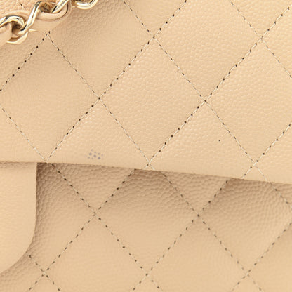 Chanel Caviar Quilted Medium Double Flap Beige Clair 11 of 13