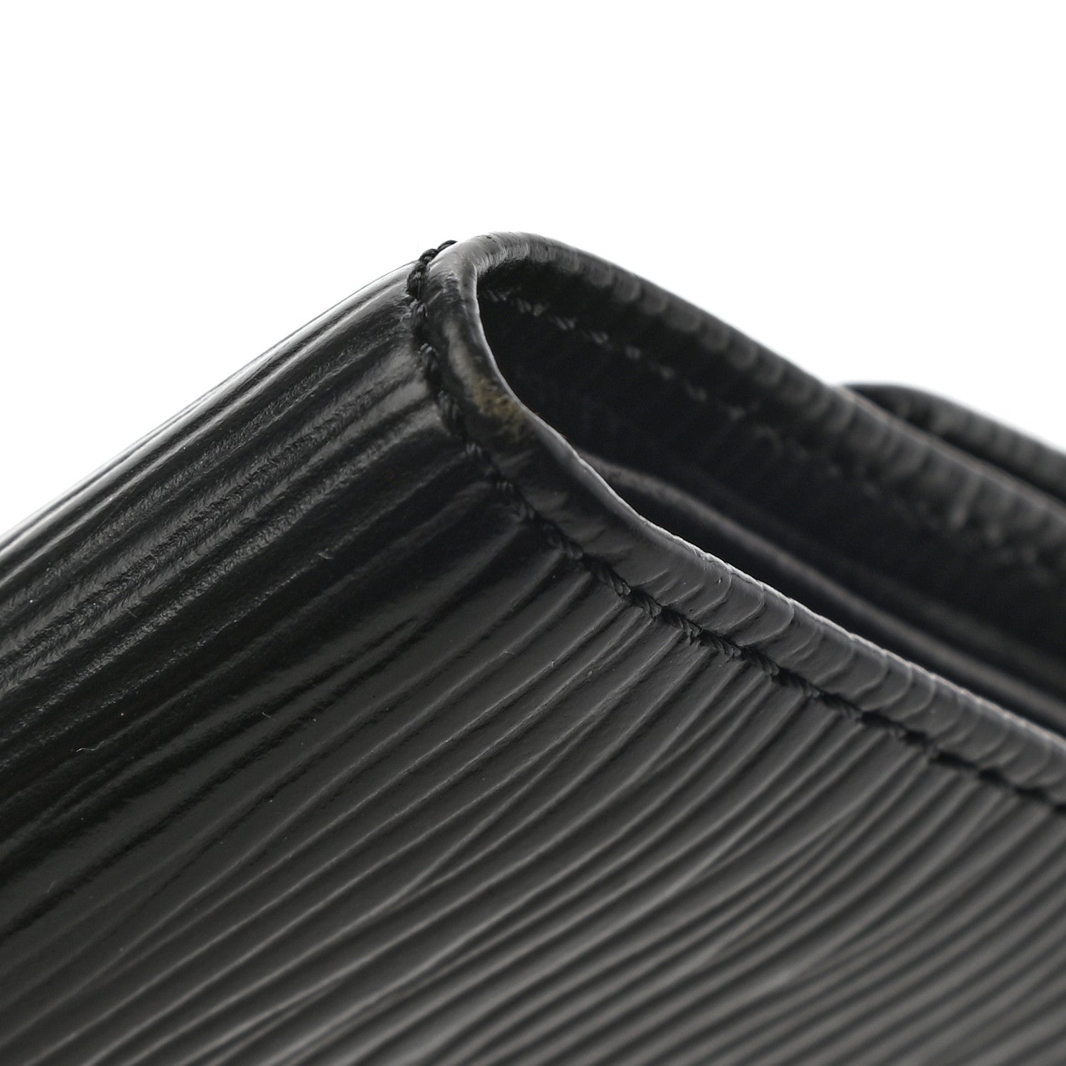 Louis Vuitton Epi Porte-Monnaie Tresor Wallet Black 5 of 10