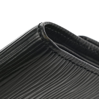 Louis Vuitton Epi Porte-Monnaie Tresor Wallet Black 5 of 10
