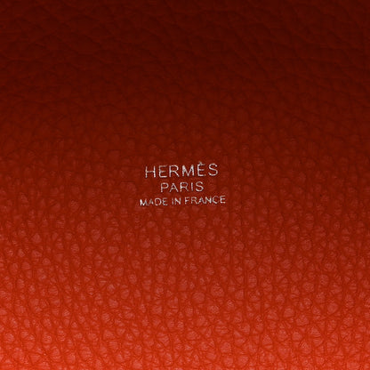 Hermes Taurillon Clemence Picotin Lock 18 PM Feu 5 of 9
