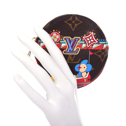Louis Vuitton Monogram 2020 Christmas Animation Bumper Cars Round Coin Purse Coquelicot 2 of 7