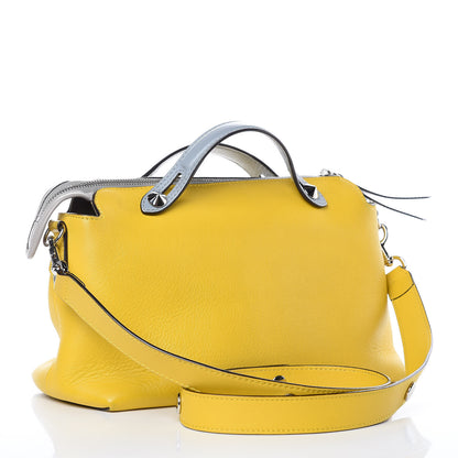 Fendi Vitello Dolce 4 Color Medium By The Way Boston Bag Yellow Multicolor 3 of 17