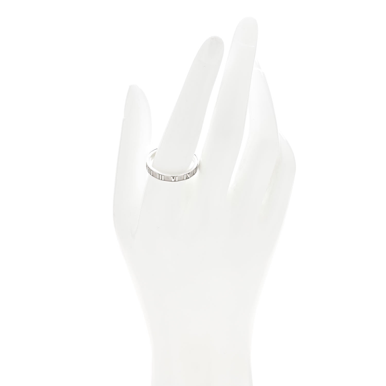 Tiffany Sterling Silver Narrow Atlas Ring 61 9.5 2 of 4
