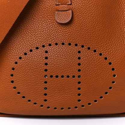 Hermes Taurillon Clemence Evelyne III GM Gold 8 of 13