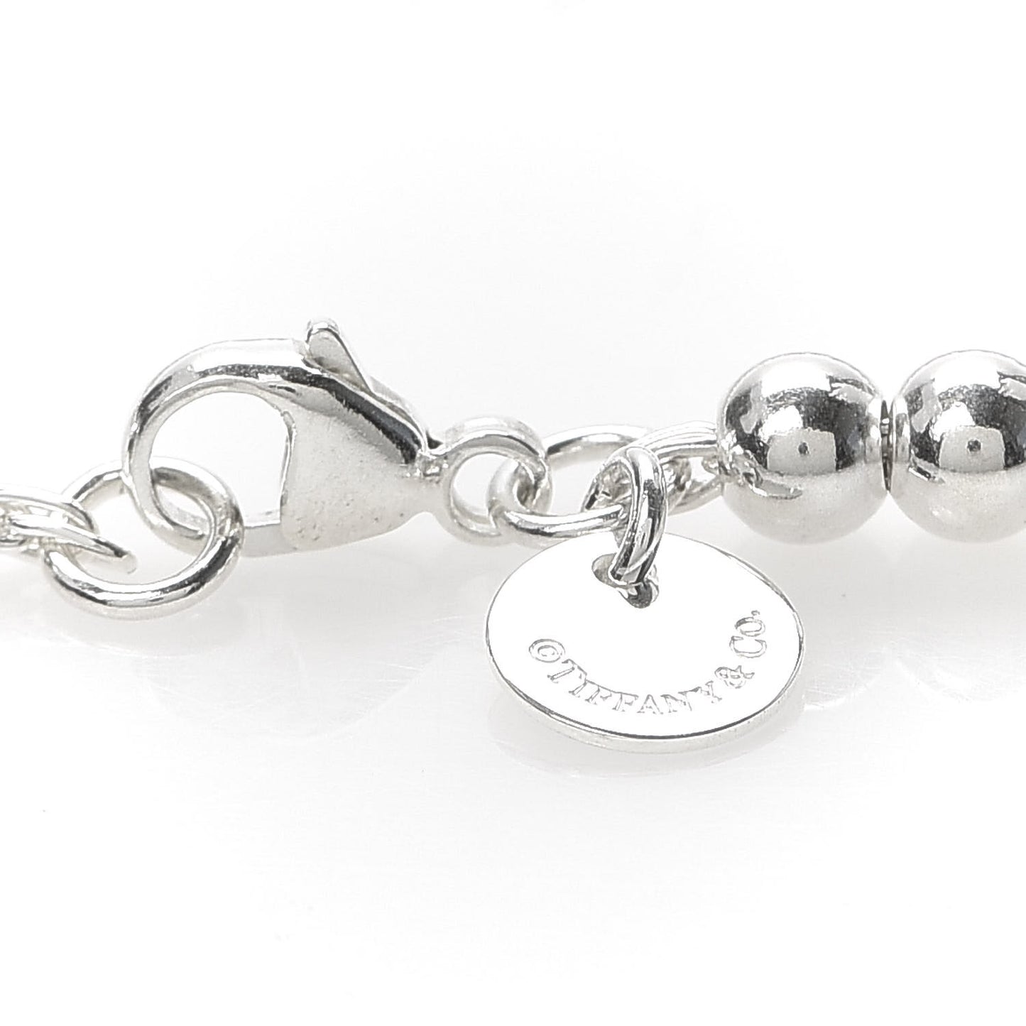 Sterling Silver 4mm Bow Bead Bracelet
