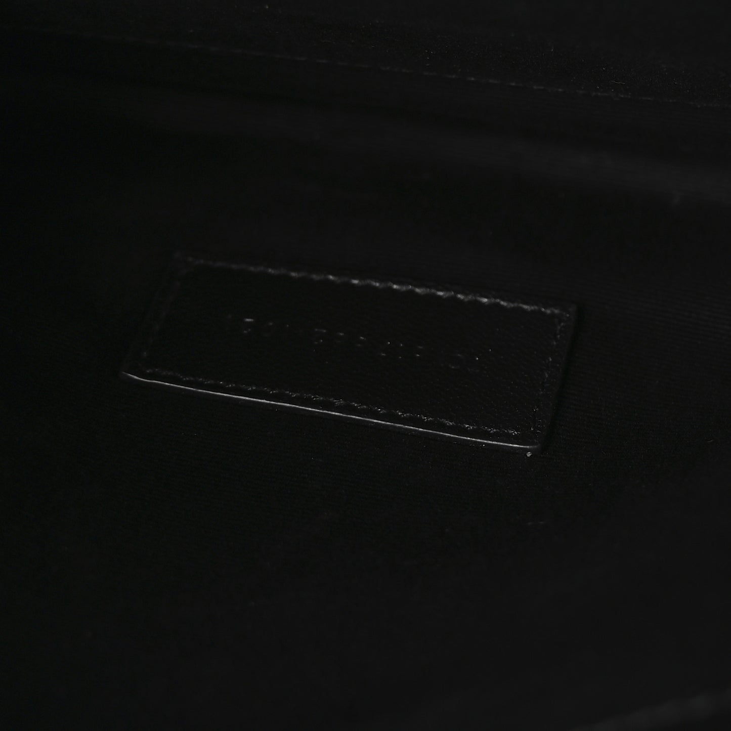 Grain De Poudre Matelasse Chevron Monogram Envelope Clutch Black