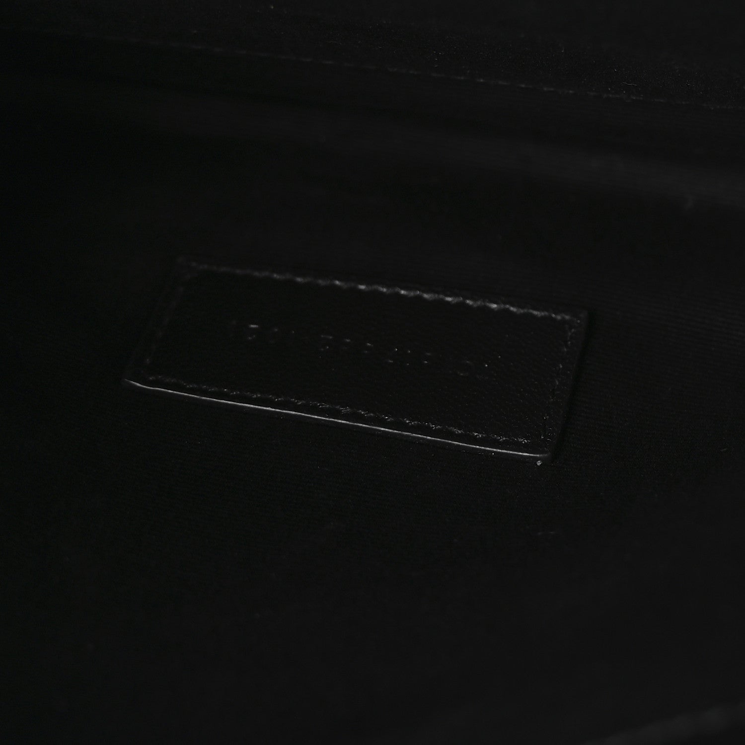 Saint Laurent Grain De Poudre Matelasse Chevron Monogram Envelope Clutch Black 7 of 7