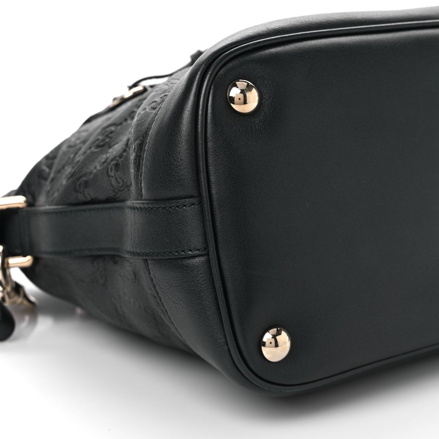Guccissima Medium Top Handle Bag Black