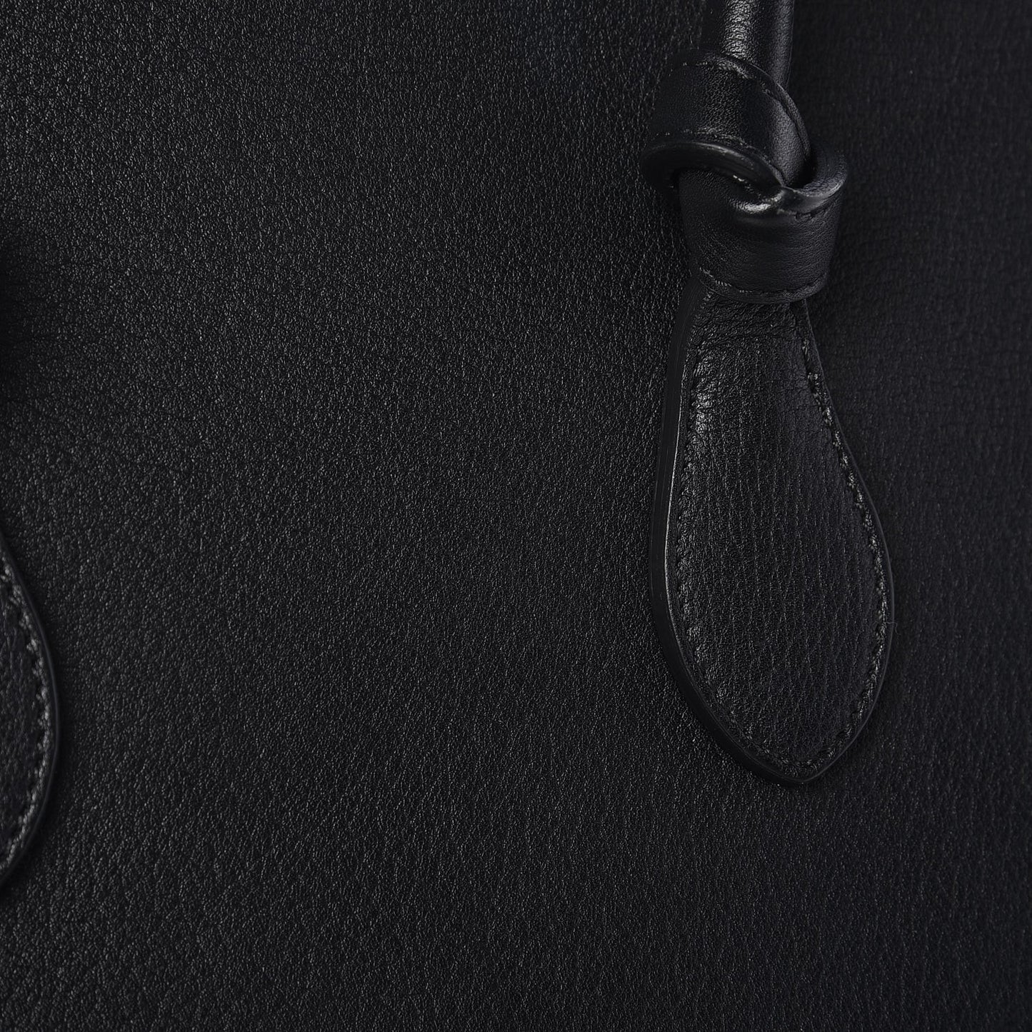 Crisped Calfskin Mini Tie Knot Tote Black
