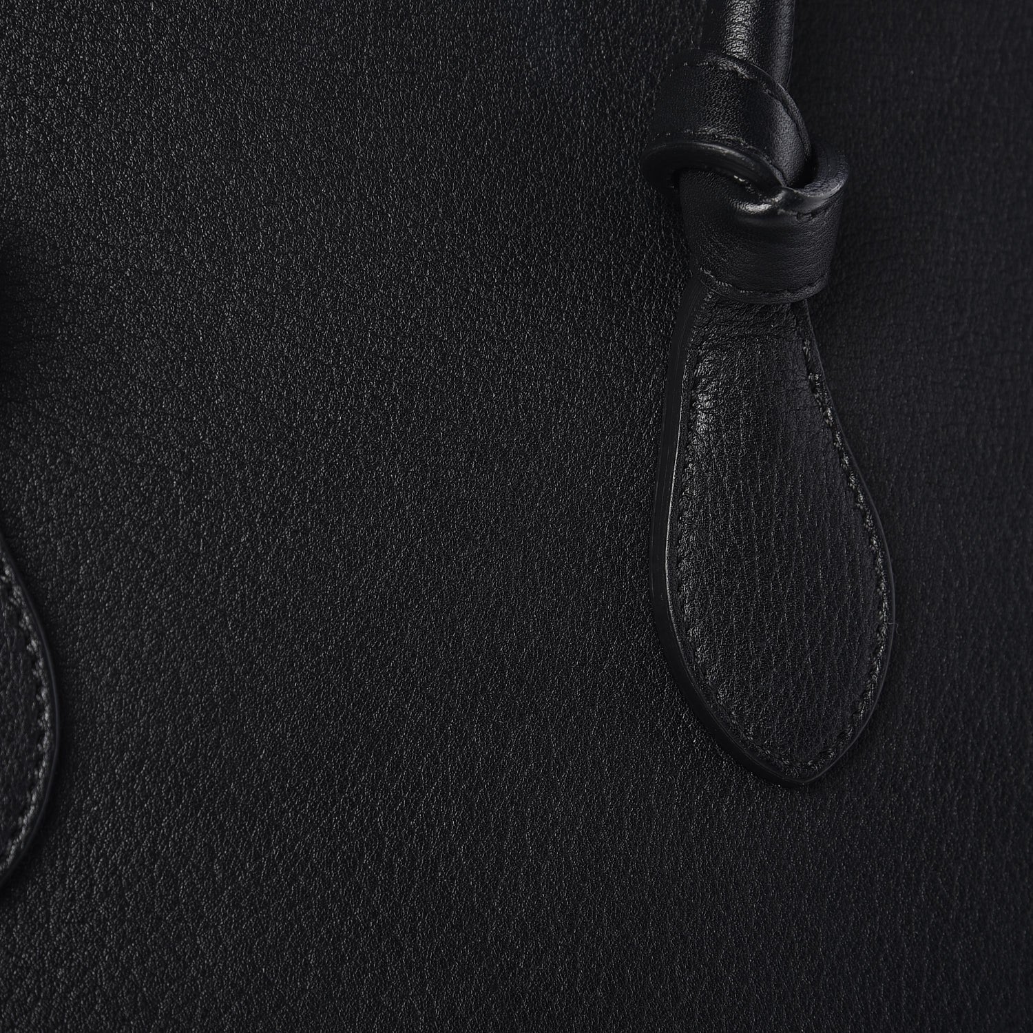 Celine Crisped Calfskin Mini Tie Knot Tote Black 9 of 11