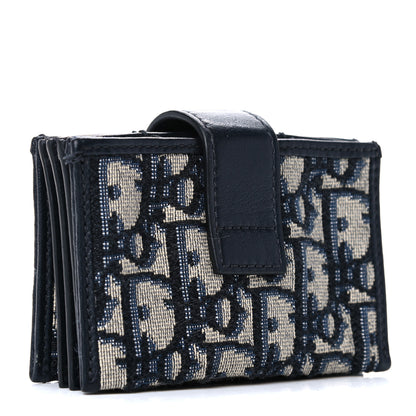 Christian Dior Oblique 30 Montaigne Gusseted 5 Card Holder Blue 3 of 12