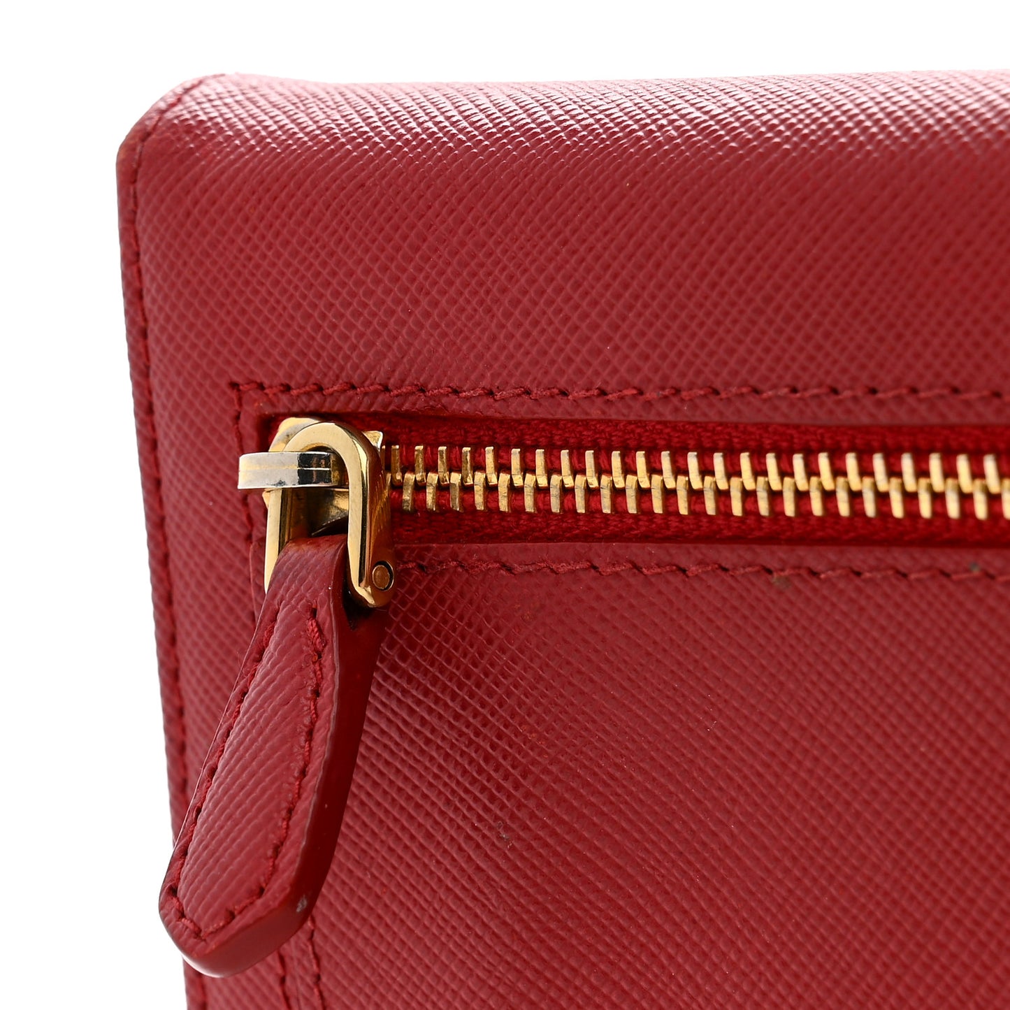 Saffiano Metal Continental Flap Travel Wallet Fuoco