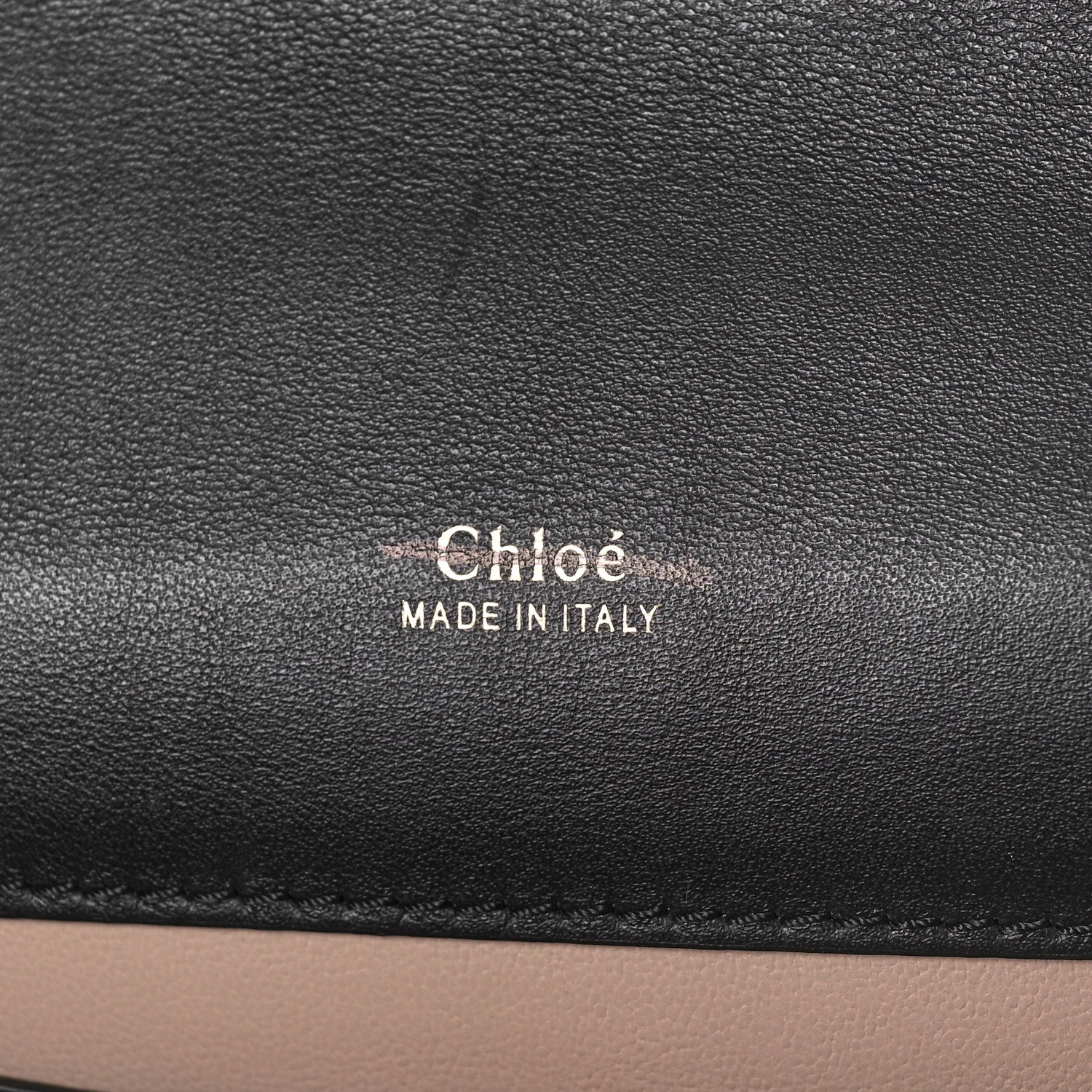 Chloe Calfskin Crocodile Embossed Aby Chain Shoulder Bag Black 6 of 8