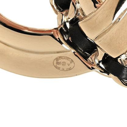 Chanel Lambskin Pearl Crystal Quilted CC Brooch Black Gold Black 3 of 4