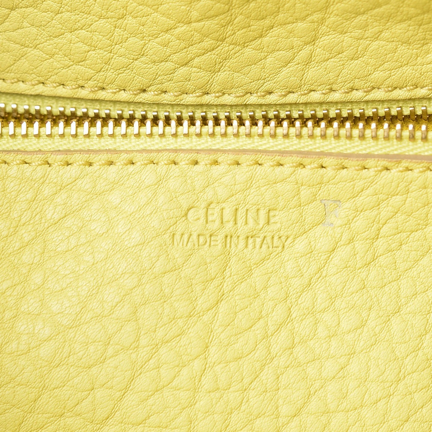 Crisped Calfskin Mini Tie Knot Tote Fluo Yellow